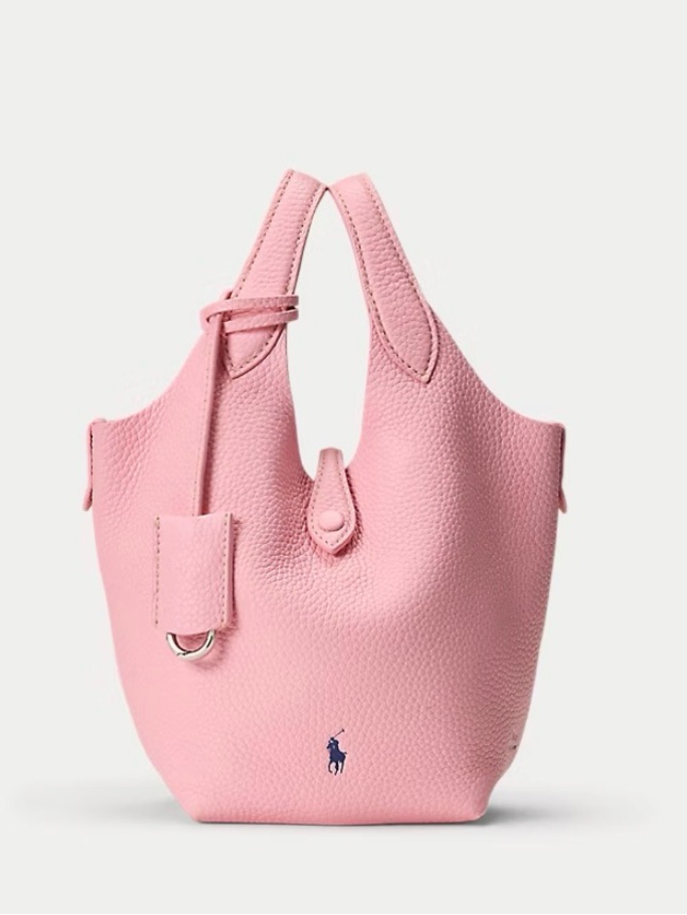 Ralph Lauren Pink Pebbled Leather Mini Tote pink
